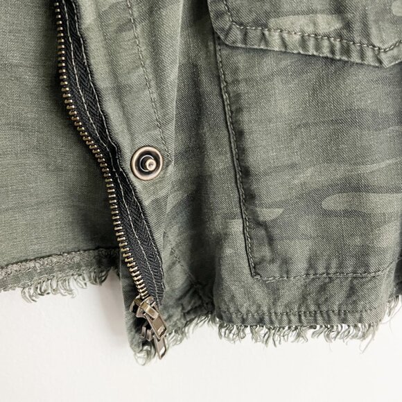 sanctuary anthropologie // lightweight army green jacket M - Picture 4 of 5